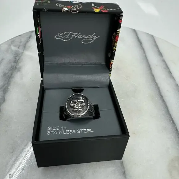 NWT Ed Hardy ring Stainless steel ring size 11 - Picture 4 of 5